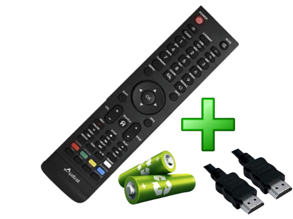 Controle Remoto Receptor Audisat A1 HD+BRINDE