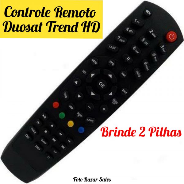 Controle Remoto Receptor Duosat Trend HD