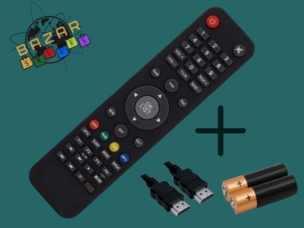 Americabox s205 KIT PROMOCIONAL COM PILHAS E CABO HDMI